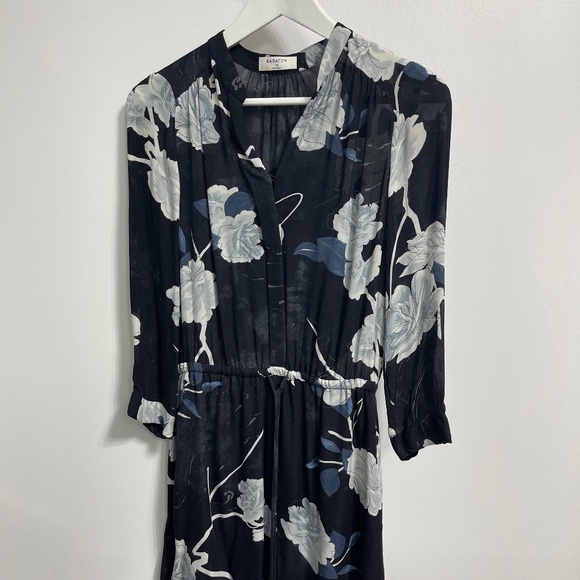 Aritzia - Babaton Bennett Dress - Black with Flower Print - Size XS - Picture 2 of 6